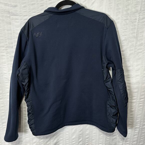 Aztech Mountain Aspen Sweater Mens Extra Large Navy Quarter Zip Sweatshirt Ski - Picture 11 of 14